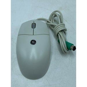 Vintage GE 3 Button Scroll Wheel Mouse 97859 Rev.S2 PS/2 Roller Ball